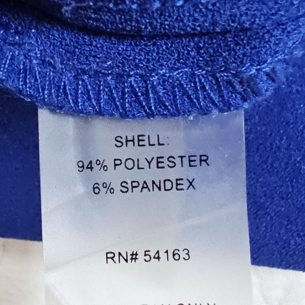 Calvin Klein Royal Blue Starburst Pleated Sheath Dress - Picture 8 of 8